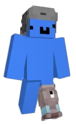 dodger blue and mariner Minecraft skin — Classic model — first worn by pisps