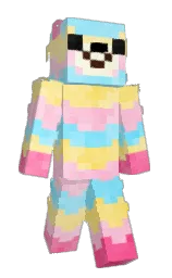 MeerkatMeg's Minecraft skin wearing the MineCon 2015 cape