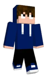 midnight blue and black Minecraft skin — Classic model