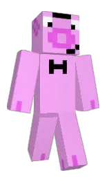 lavender rose and black Minecraft skin — Classic model