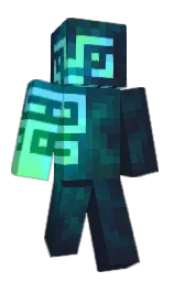 Myh3's Minecraft skin wearing the Twisted cape