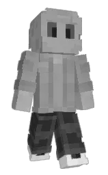 dusty gray and gray Minecraft skin — Classic model
