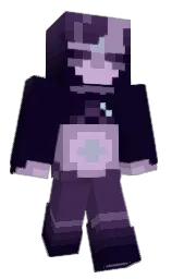 black rock and bossanova Minecraft skin — Classic model — first worn by SOLvonLUNA
