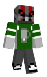 tundora and silver Minecraft skin — Classic model — first worn by Hurricaneike1