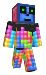 mine shaft and brilliant rose Minecraft skin — Classic model