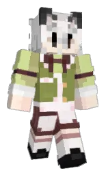 asparagus and black Minecraft skin — Slim model — first worn by renniya