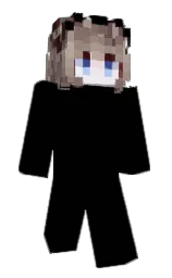 black and zorba Minecraft skin — Classic model — first worn by North18X