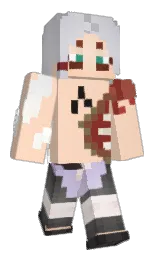 sahq's Minecraft skin wearing the Menace cape