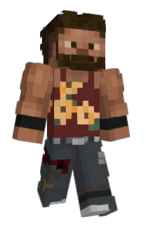 Front of Slobii's skin