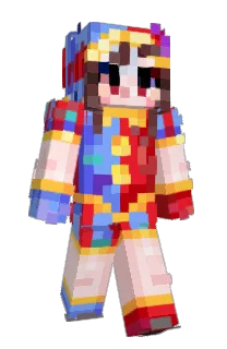 Front of Baysinger's skin