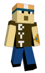 chalky and dark ebony Minecraft skin — Classic model — first worn by Makbros10
