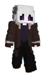 cocoa brown and woodsmoke Minecraft skin — Slim model — first worn by charm_y3