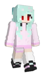 Ch1g1's Minecraft skin wearing the Cherry Blossom cape