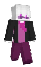 heavy metal and black Minecraft skin — Slim model