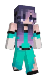 heart8z's Minecraft skin wearing the Aurora cape