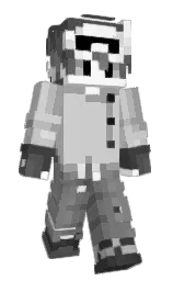 alto and gray Minecraft skin — Slim model