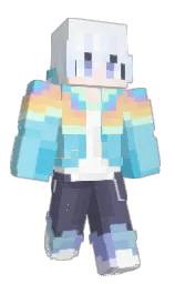 blizzard blue and seagull Minecraft skin — Slim model — first worn by zi_hao007