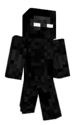black and cod gray Minecraft skin — Classic model