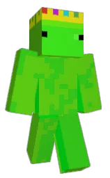 green and black Minecraft skin — Classic model