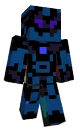 tamarillo and deep sapphire Minecraft skin — Slim model