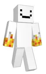 white and flamingo Minecraft skin — Classic model