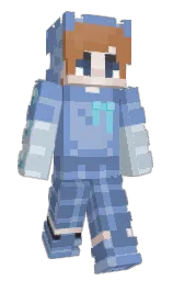 Mewzys's Minecraft skin wearing the Aurora cape