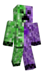 black and lavender Minecraft skin — Classic model — first worn by jack887405