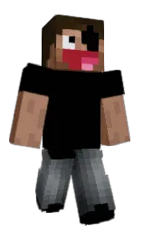 black and alto Minecraft skin — Slim model — first worn by ItsLemonHere