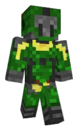 Spinann's Minecraft skin wearing the Aurora cape