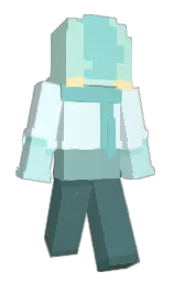 mint tulip and dew Minecraft skin — Slim model — first worn by Cl0ckwrk