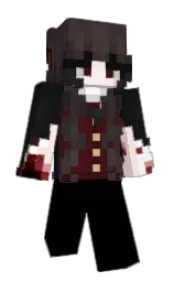 black and woodsmoke Minecraft skin — Slim model