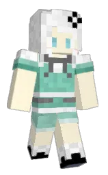 varden and white Minecraft skin — Classic model — first worn by Belinay