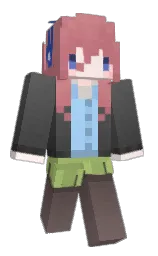 spicy pink and chardon Minecraft skin — Classic model — first worn by Mienhu