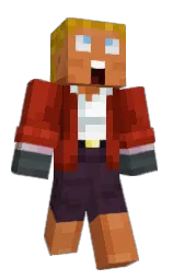 dark burgundy and tabasco Minecraft skin — Classic model — first worn by JaneVoid11