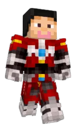 alvenqz's Minecraft skin wearing the Purple Heart cape