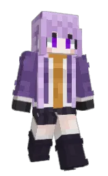 butterfly bush and french lilac Minecraft skin — Slim model