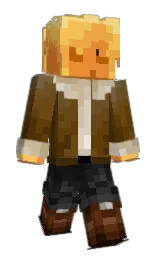 antique bronze and deep bronze Minecraft skin — Slim model