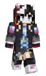 Zrixz_XD's Minecraft skin wearing the Purple Heart cape