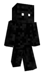 black and cod gray Minecraft skin — Classic model