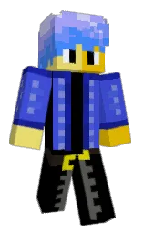 Minecraft-Skin in black und royal blue — Modell: Klassisch — zuerst getragen von Telepatryk