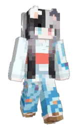Tabzzi's Minecraft skin wearing the Aurora cape