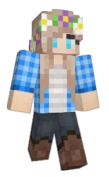 illogicalpuzzle's Minecraft skin wearing the Cherry Blossom cape