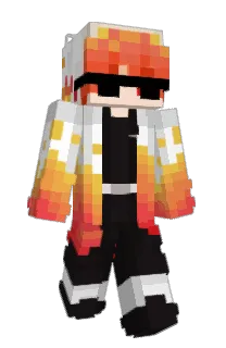 Front of FireAspectMC's skin