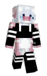 black and careys pink Minecraft skin — Slim model