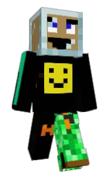 black and limed oak Minecraft skin — Classic model