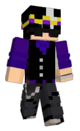 black and shark Minecraft skin — Classic model — first worn by voiddud