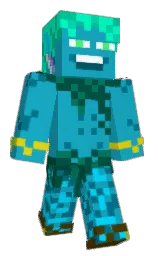java and blue lagoon Minecraft skin — Classic model — first worn by Masque_Raid