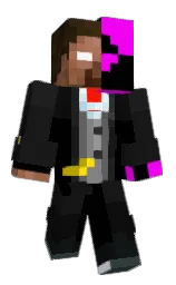 black and cod gray Minecraft skin — Classic model