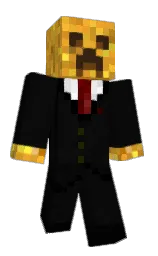 cod gray and black Minecraft skin — Classic model — first worn by PurpleGuyDeadly