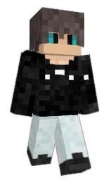 gold sand and black Minecraft skin — Classic model — first worn by FabioGamer19196